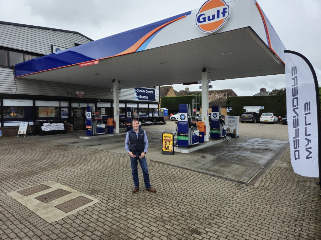 Elliot Wallis pictured outside of his business, Wallis & Son in Barton, Cambridgeshire. 